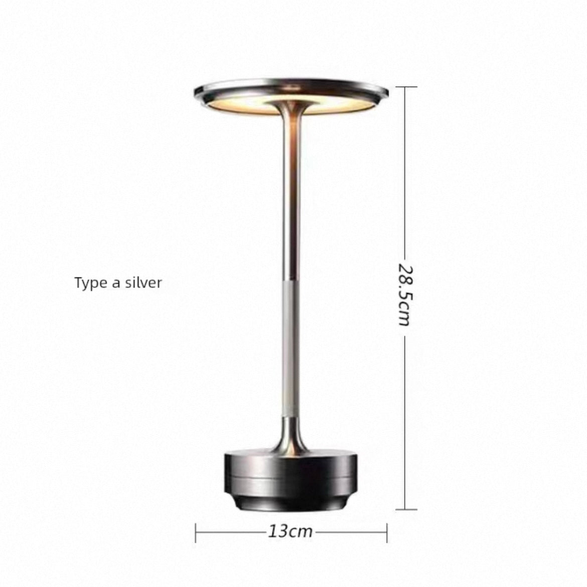 Modern Cordless LED Table Lamp for Cafe, Bar & Outdoor Use