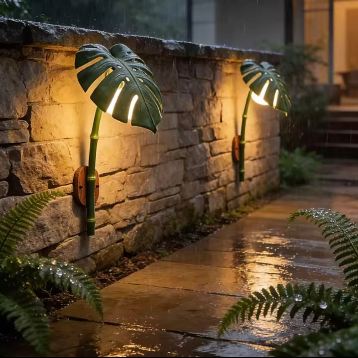 Outdoor Bamboo LED Wall Light – Waterproof Garden & Patio Lamp
