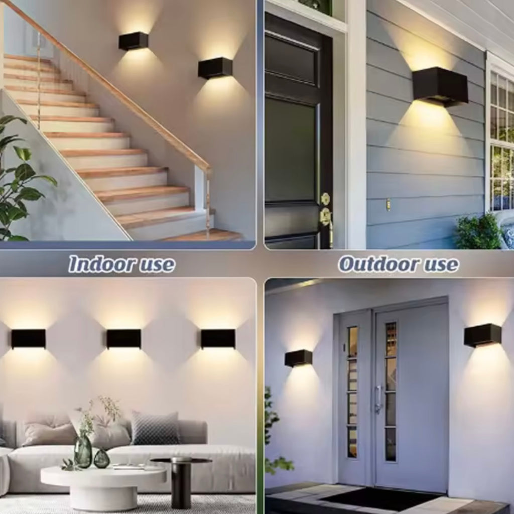 12W/24W LED Wall Lamp – IP65 Waterproof Exterior & Interior Lighting