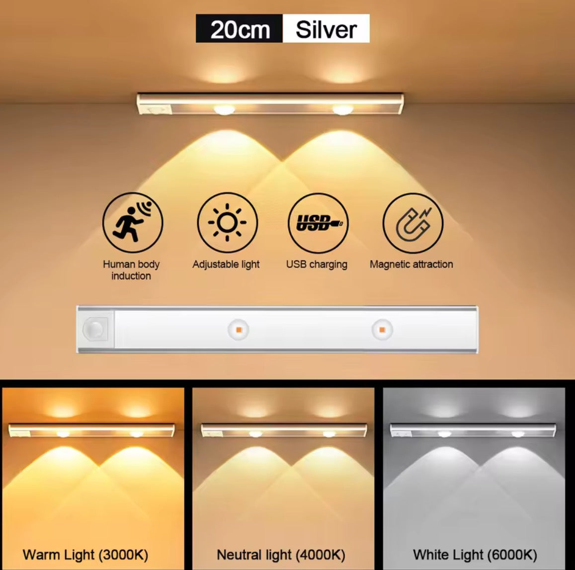 Slim Motion-Activated Light