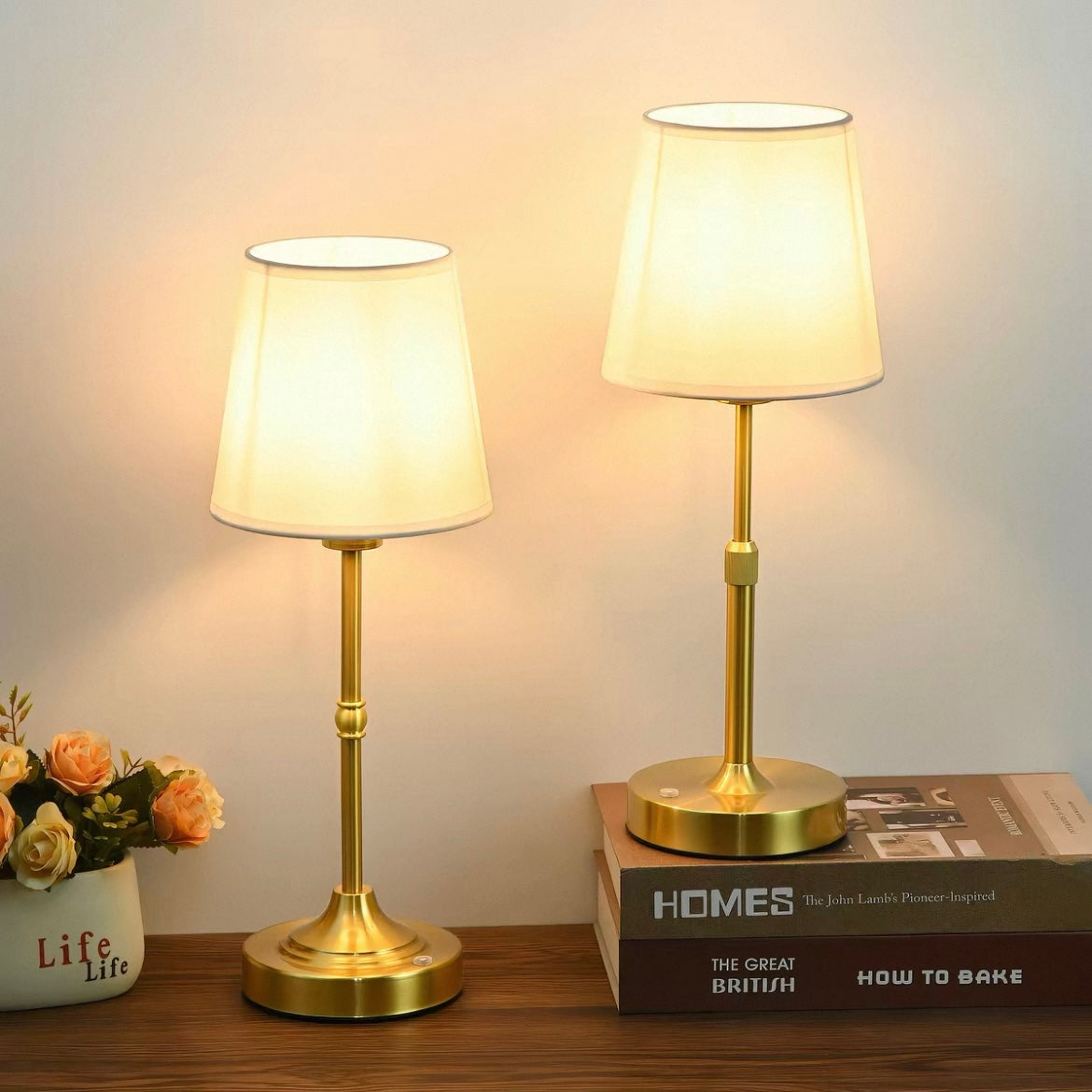 Retro Rechargeable LED Table Lamp – Cordless Ambient Lighting