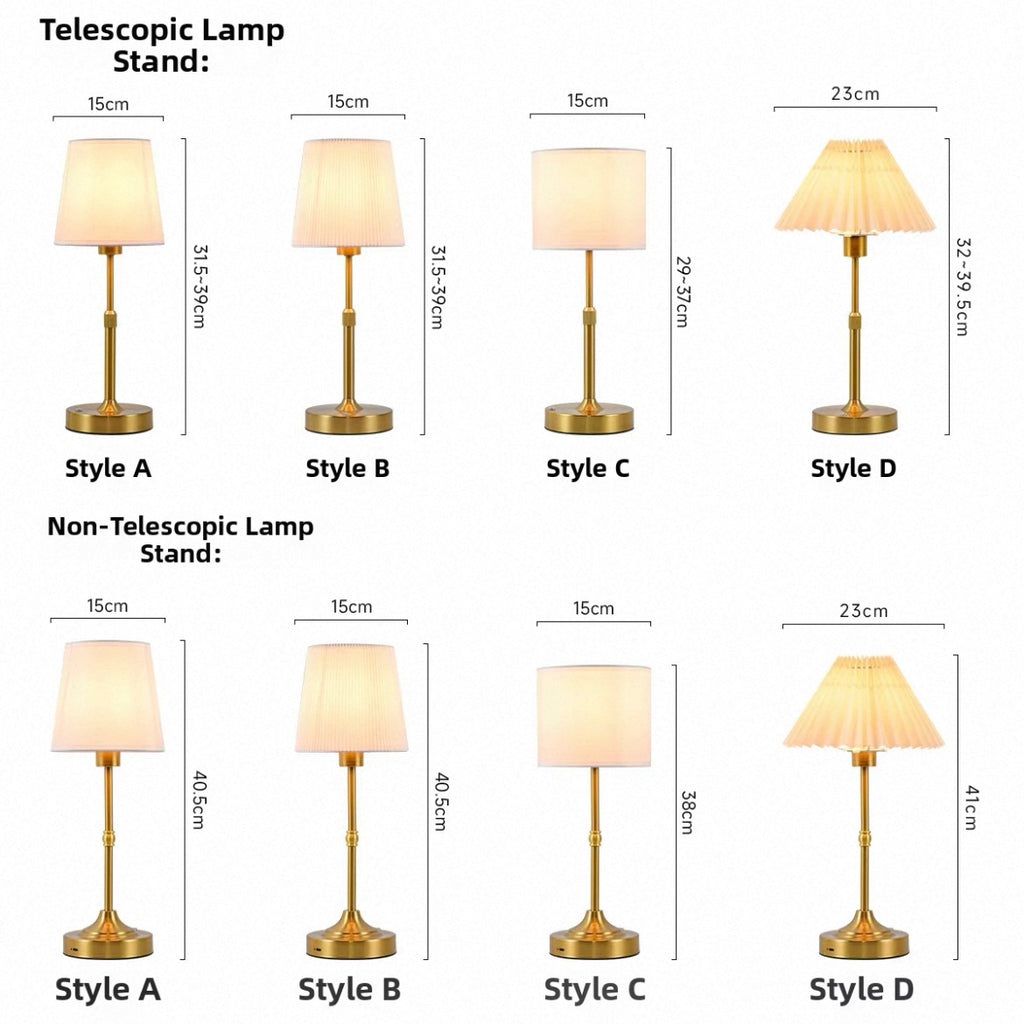 Retro Rechargeable LED Table Lamp – Cordless Ambient Lighting