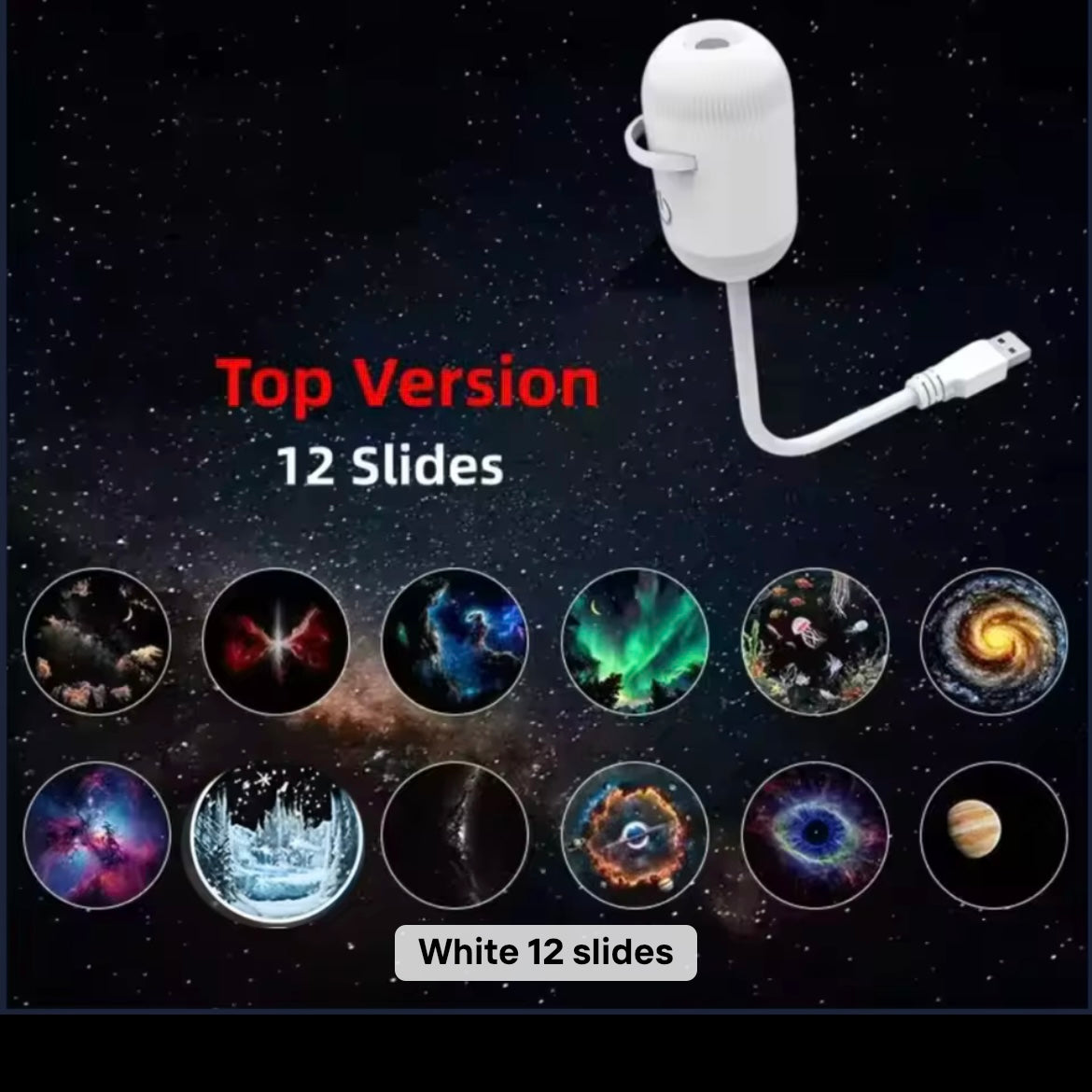 Sleep-Inducing Starry Night Light – Rotating Aurora Projector