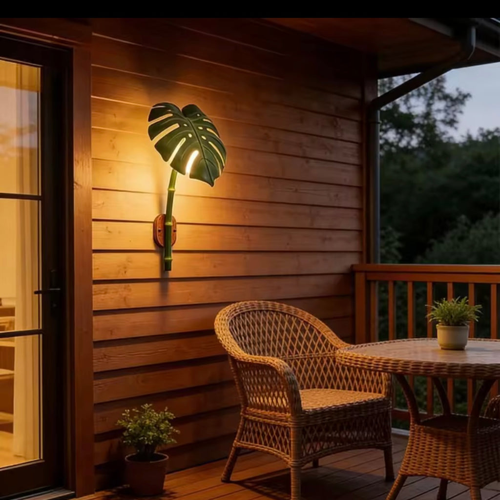 Outdoor Bamboo LED Wall Light – Waterproof Garden & Patio Lamp