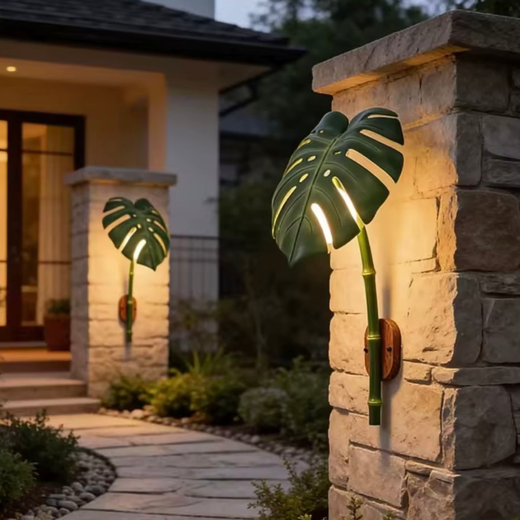 Outdoor Bamboo LED Wall Light – Waterproof Garden & Patio Lamp