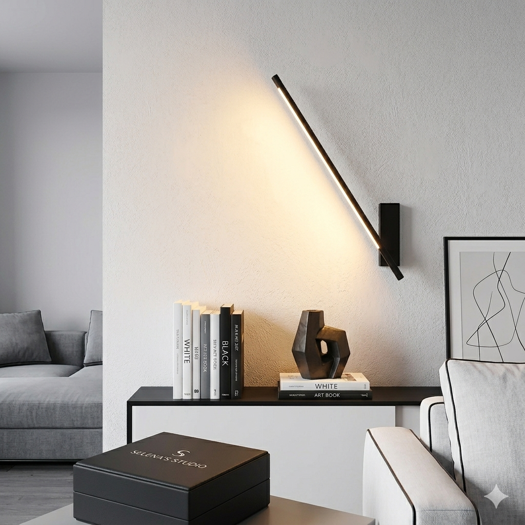 Modern 360° Rotating Aluminum Bedside Lamp – Quiet Luxury Edition