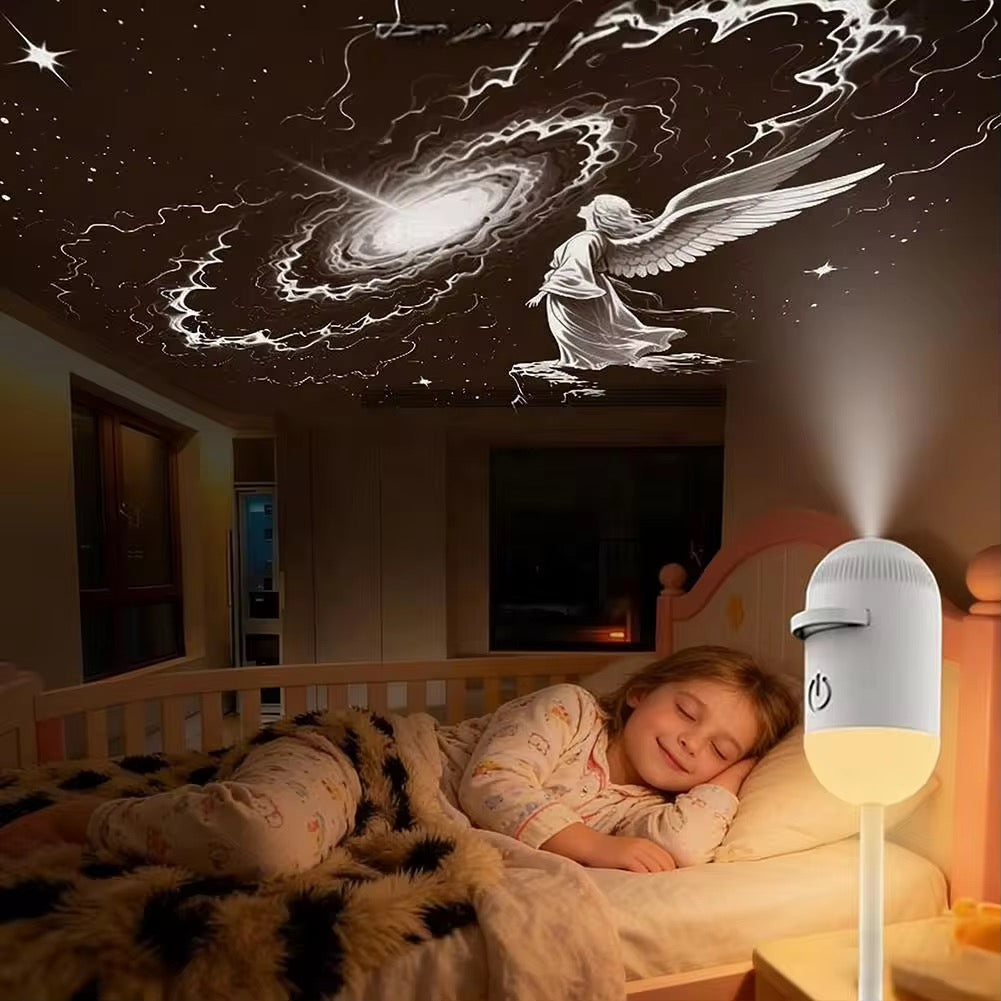 Sleep-Inducing Starry Night Light – Rotating Aurora Projector