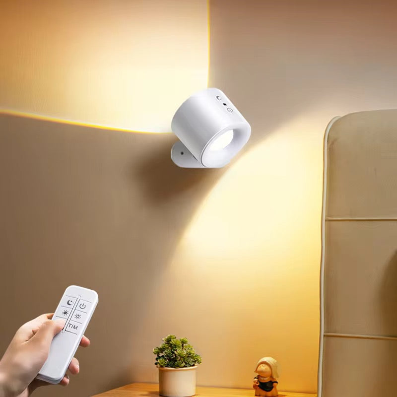 Magnetic Rechargeable LED Wall Lamp with Remote & 360° Rotation