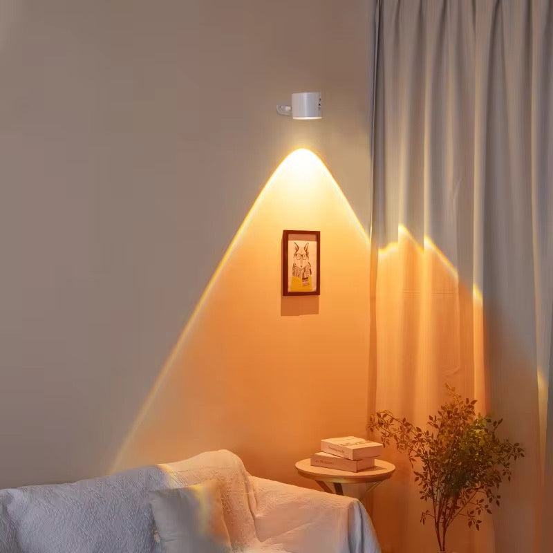 Magnetic Rechargeable LED Wall Lamp with Remote & 360° Rotation